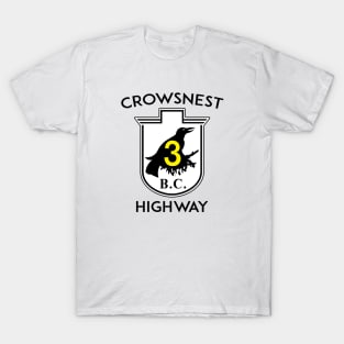 Crowsnest Highway British Columbia Canada 3 Crows Nest BC T-Shirt